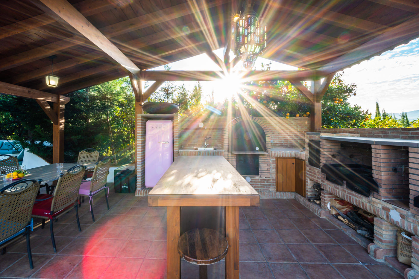 Una de las mejores zonas de barbacoa que encontramos en España